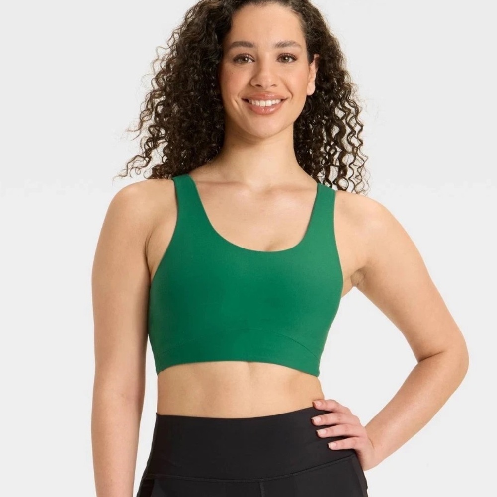 All In Motion Women's Everyday Soft Medium Support Longline Sports‎ Bra